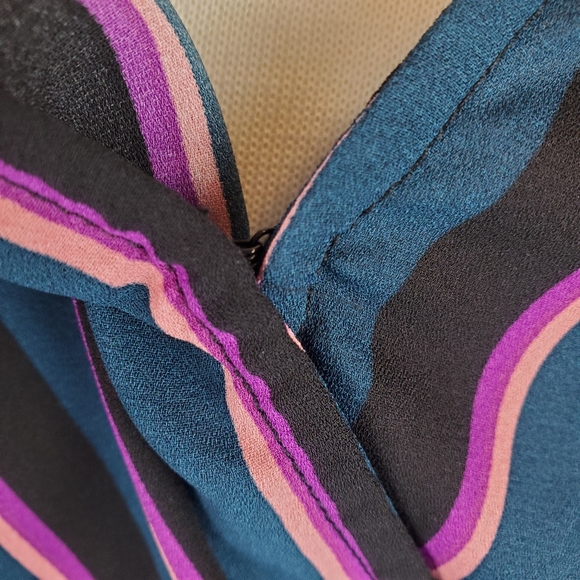 Astr The Label Stripe Wrap Bodysuit Top - Picture 5 of 8